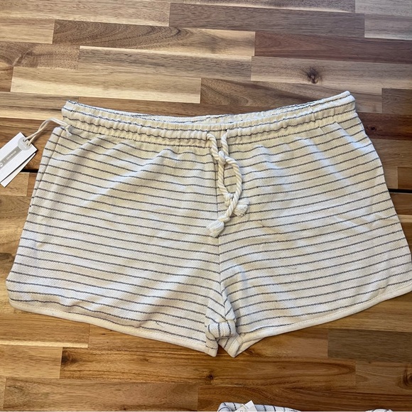 French Terry Striped Hoodie & Short Set - Picture 3 of 5